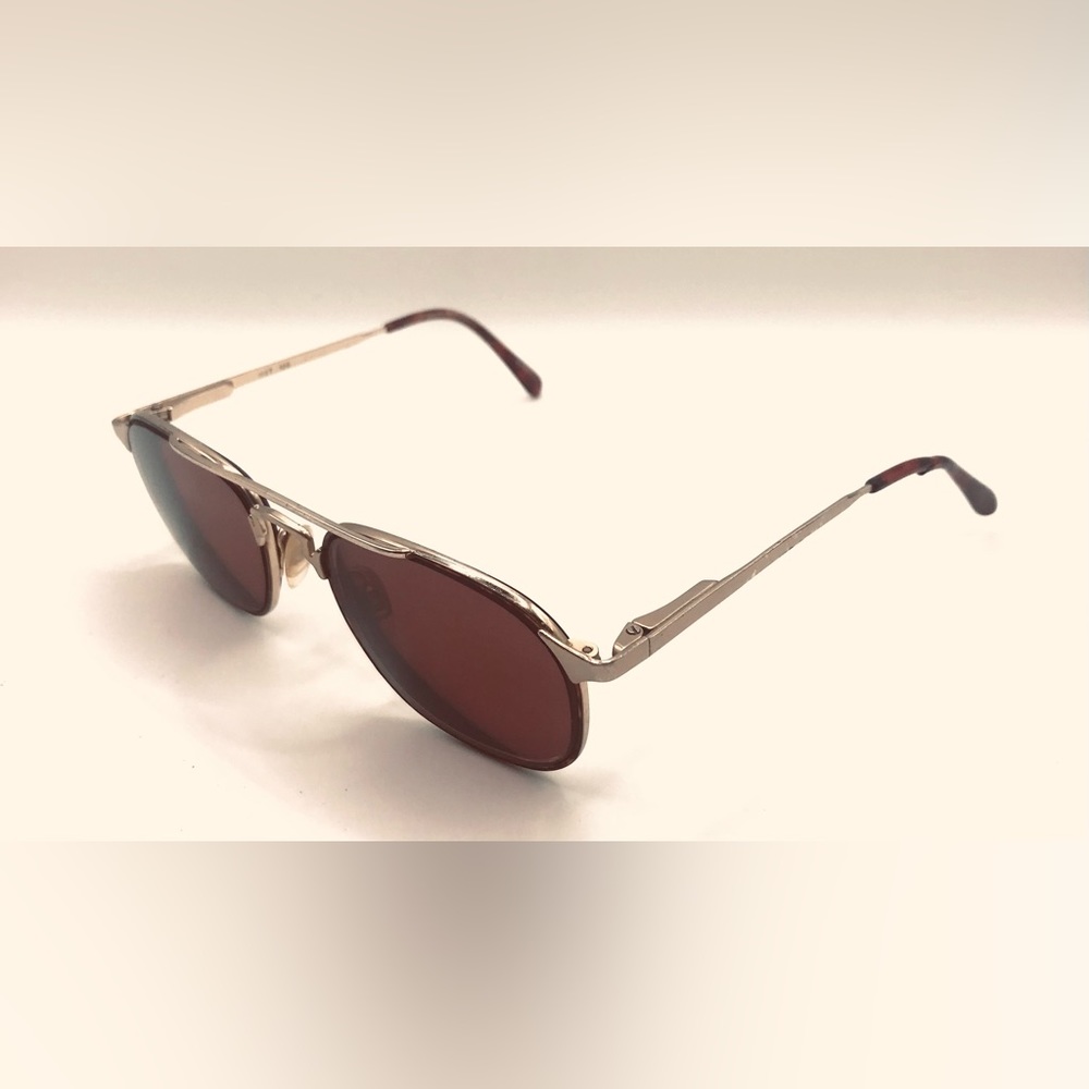 Vintage MGT NEW76 Tortoise Gold Pilot Sunglasses Frames Only